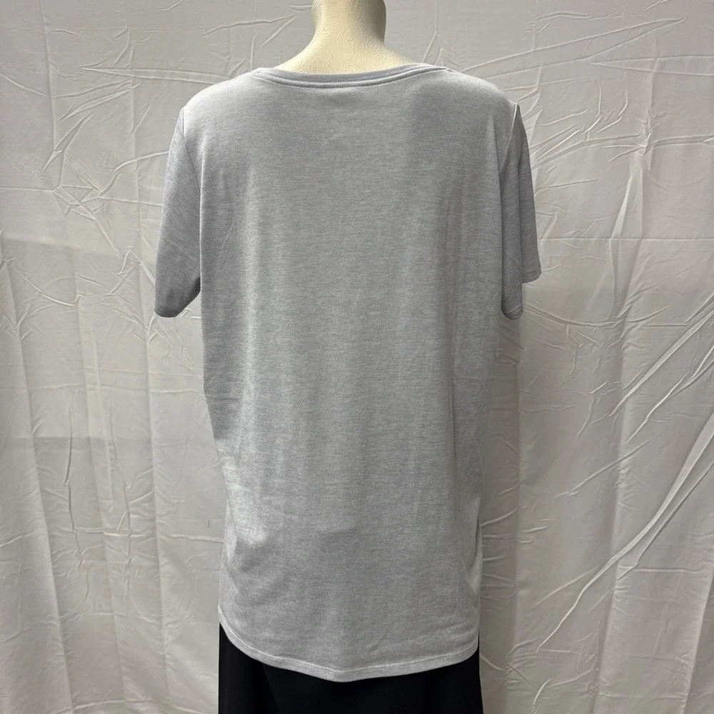 Nike Dri-Fit Short Sleeve Scoop Neck Training T-Shirt Gray XL